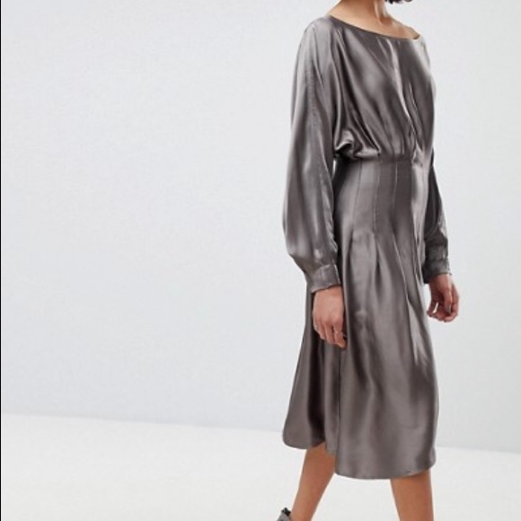 AllSaints Metallic Ela Dress - Picture 2 of 11